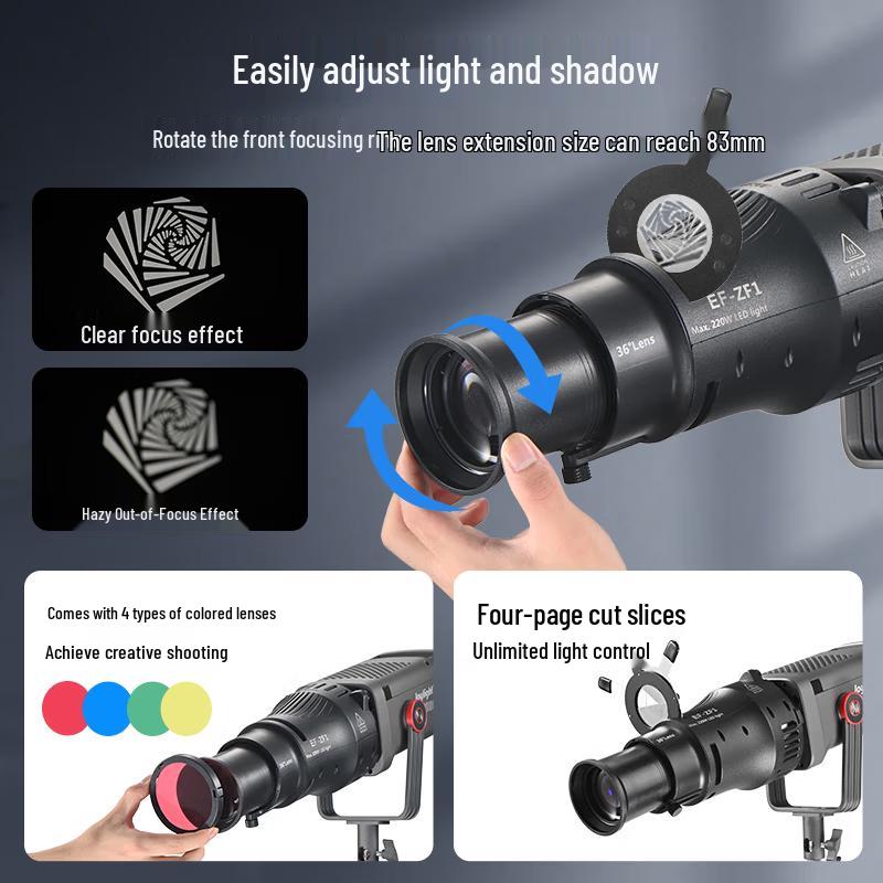 JINBEI EF-ZF2 Optical Snoot Spotlight
