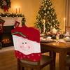 Soft Christmas Chair Covers Cartoon Chair Back Cover Home Decor Stool Covers Christmas