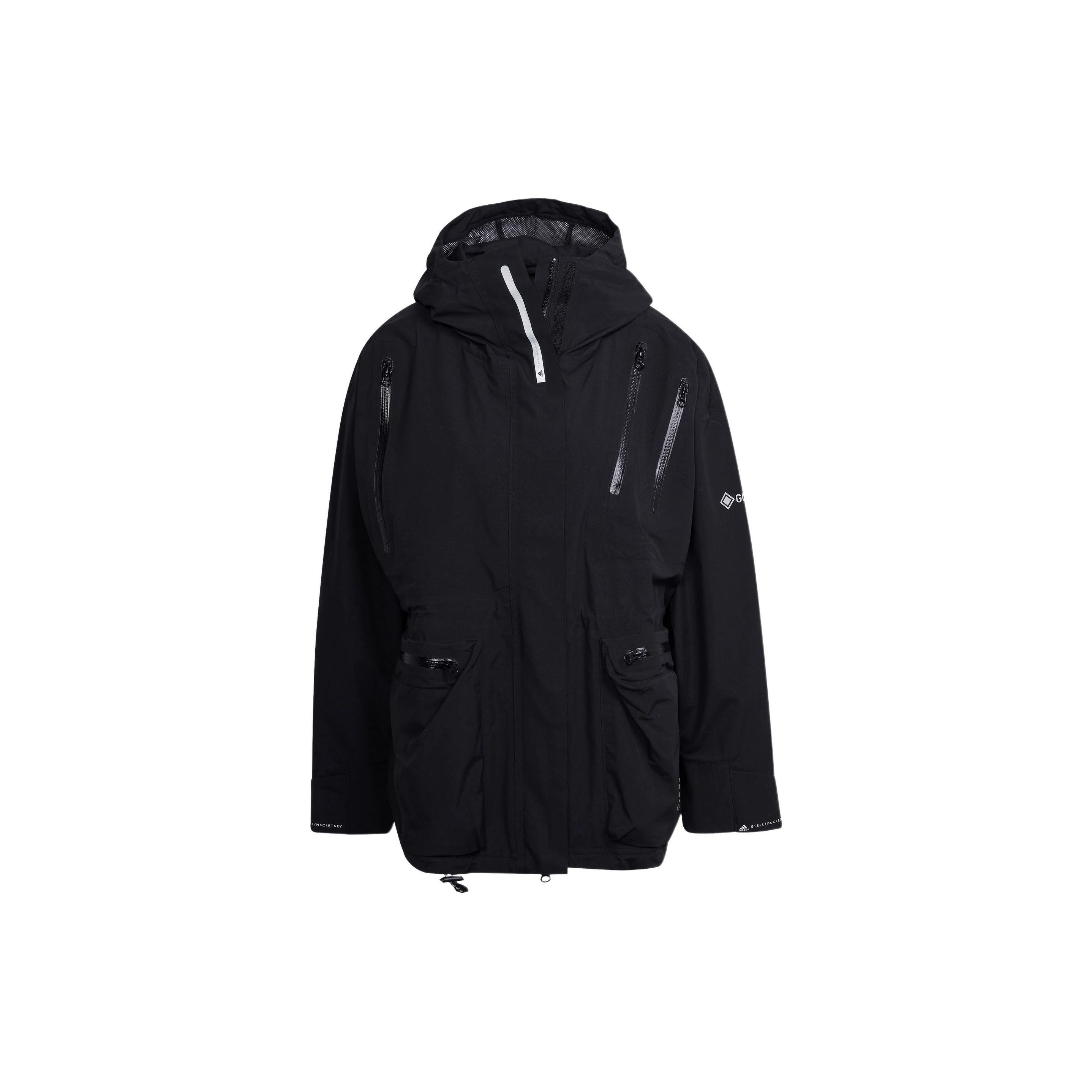 Женская спортивная куртка-худи на молнии Adidas однотонного цвета, черная HB6083 XS