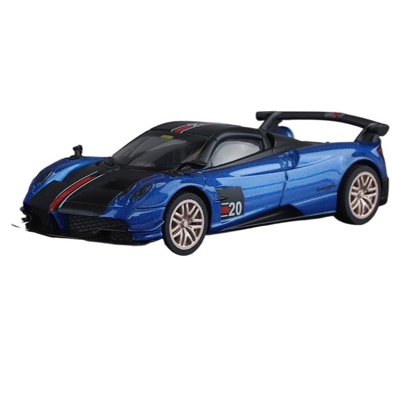 Simulation Pagani Huayra 1/43 Alloy Car Model Children's Pull Back Toy Ornaments Miniature Voiture Diecast Car Toy for Boy Gift
