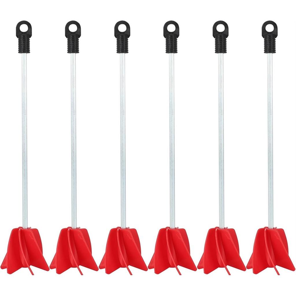 6-Pack Helix Paint Mixer Attachment for Drill - 11.8" Industrial Stirrer Paddle, 1 to 5 Gallon Epoxy Resin Mixer