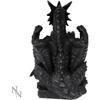 Ensemble De Dessous De Verre - Nemesis Now - Dragons Tanière - 22cm - Noir - Résine Peinte À La Main