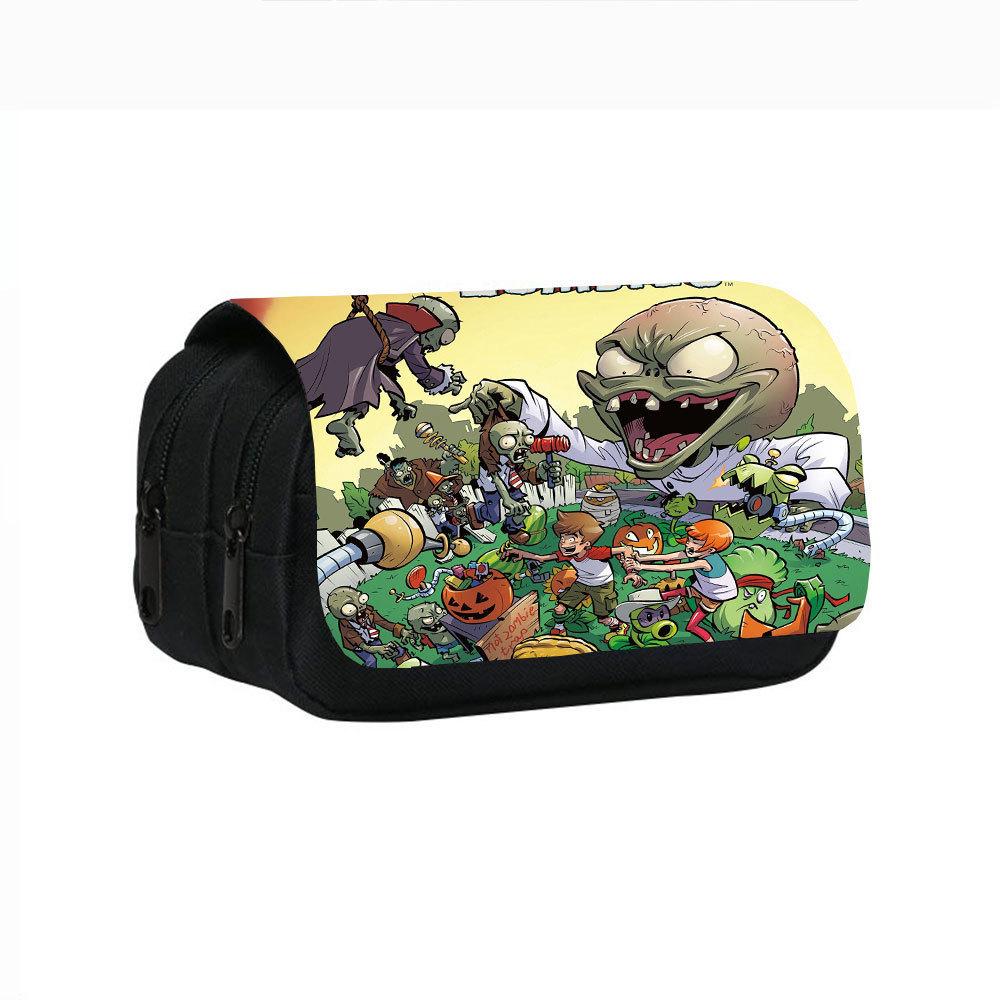 Plants Vs. Zombies Double-Layer Pencil Case for Students