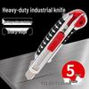 Heavy-Duty 18mm Utility Knife with Rubber Grip - Ideal for Paper, Wallpaper, and Unboxing Tasks