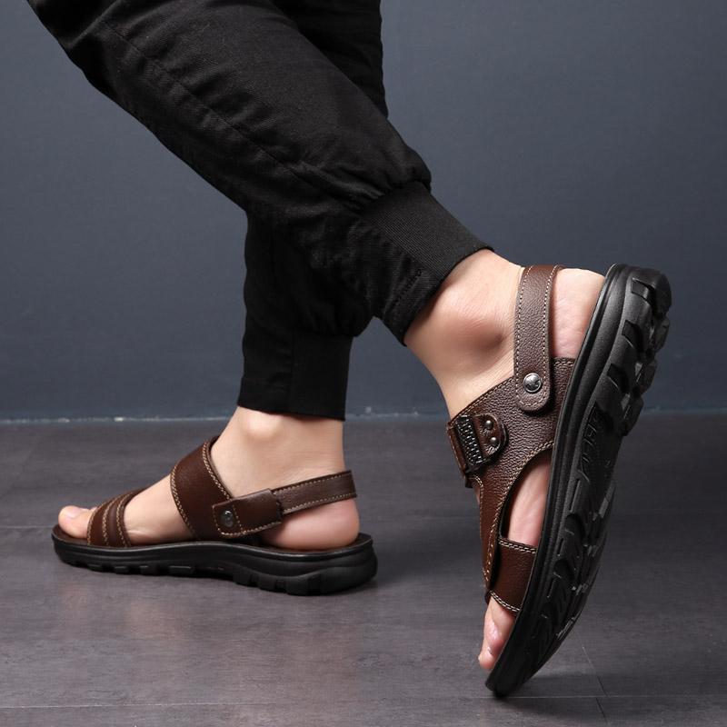 Sandali Estivi Primaverili Sandali Outdoor Casual Fondo Spesso Antiscivolo Scarpe da Spiaggia Sandali Ciabatte Uomo Doppio Uso