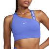 Asymmetrical Strap Design Comfortable Breathable Training Sports Bra Women Underwear Blue DM0570-413
