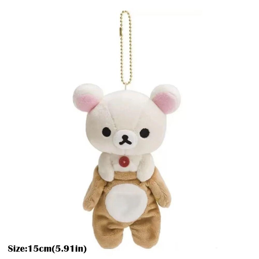 Cartoon Rilakkuma Keychain Cute Kawaii Schoolbag Pendant Replacement Plush Doll