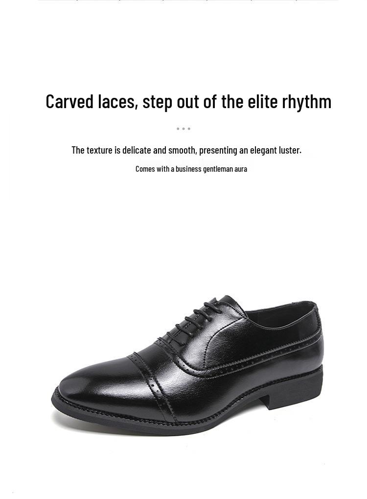 Men's Large Size Formal Leather Shoes - Business, Nightclub, Wedding Groom Collection