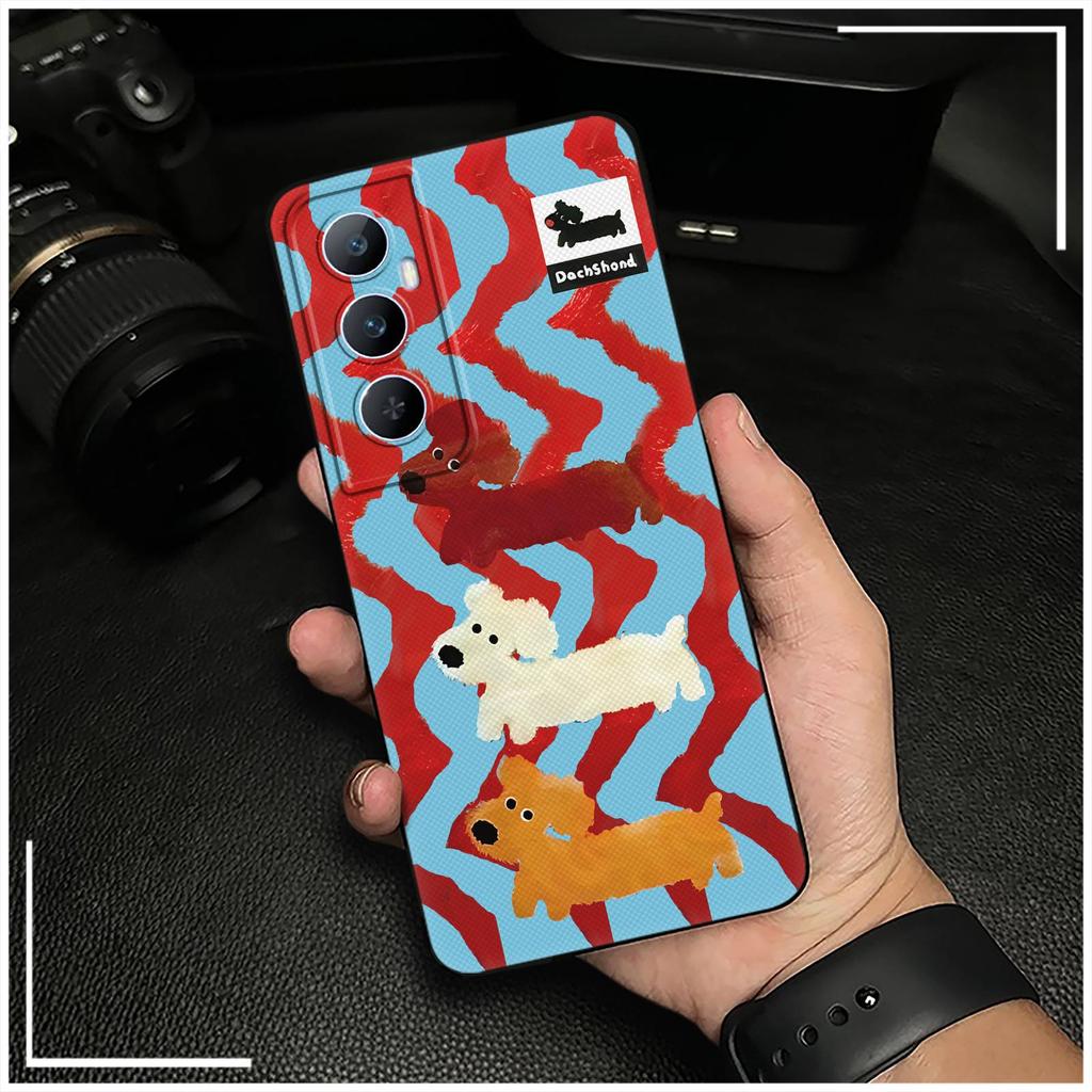 Protective Durable Phone Case For Realme C65 Fashion Design Cute Animals Cartoon Anti-dust Dirt-resistant Soft case TPU