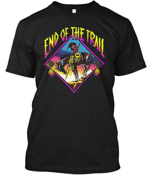 End Of The Trail Retro Native American - T-Shirt Unisex Size M