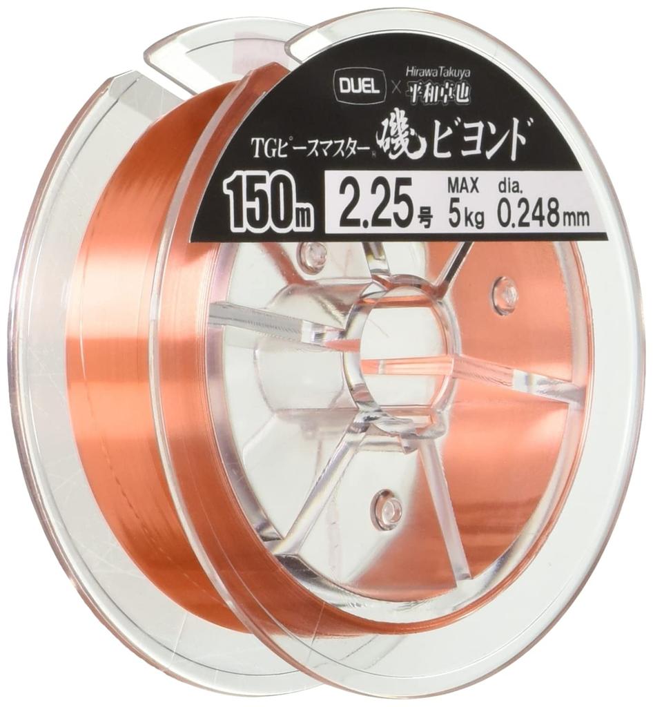 DUEL Nylon Line TG Peace Master Iso Beyond 150m Clear Orange shore H3469 2.25 2.25 (for fishing/float fishing)