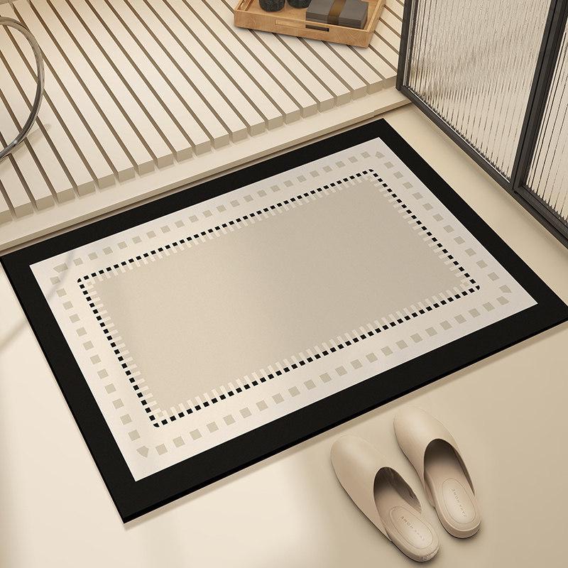 Cartoon Non-slip Absorbent Bathroom Mat - Stain-Resistant, Easy-Clean, Quick-Dry Carpet for Household Toilets and Doors