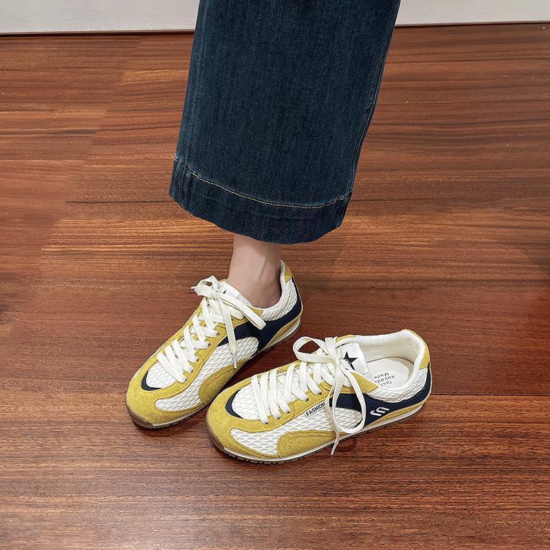 Sports women's shoes 2025 new summer thin mesh shoes breathable mesh sports and leisure shoes lightweight Forrest Gump travel shoes