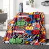 Custom Name Iron Man: Hero's Journey Blanket for Couch & Bed, Plush Cozy Fuzzy Blanket Super Soft & Warm Blankets for Fall and Winter. 090810