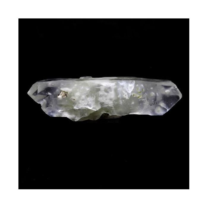 Pierres et Minéraux. Quartz, Epidote, Byssolite. 47.0 ct. Chamrousse, Belledonne, Isère, France..