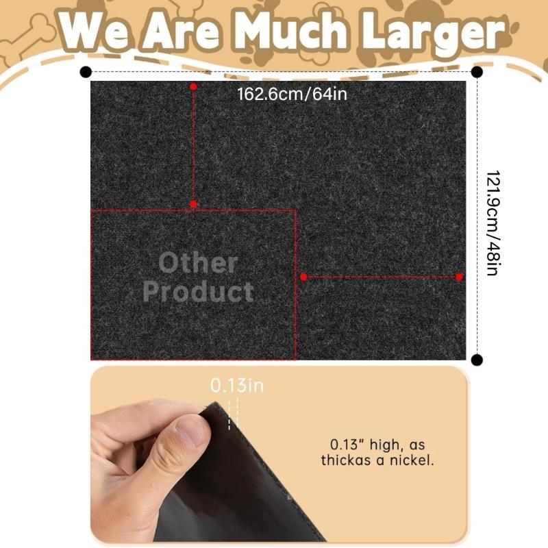 Felt Pet Carriers Liners With Waterproof Backing Thermal Insulation Scratchproof Cage Mats For Dog Cats Crate Bedding