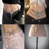 Pure desire wind~ super fairy lace butterfly fringed leg chain niche design leg ring Mori high value waist chain neck chain