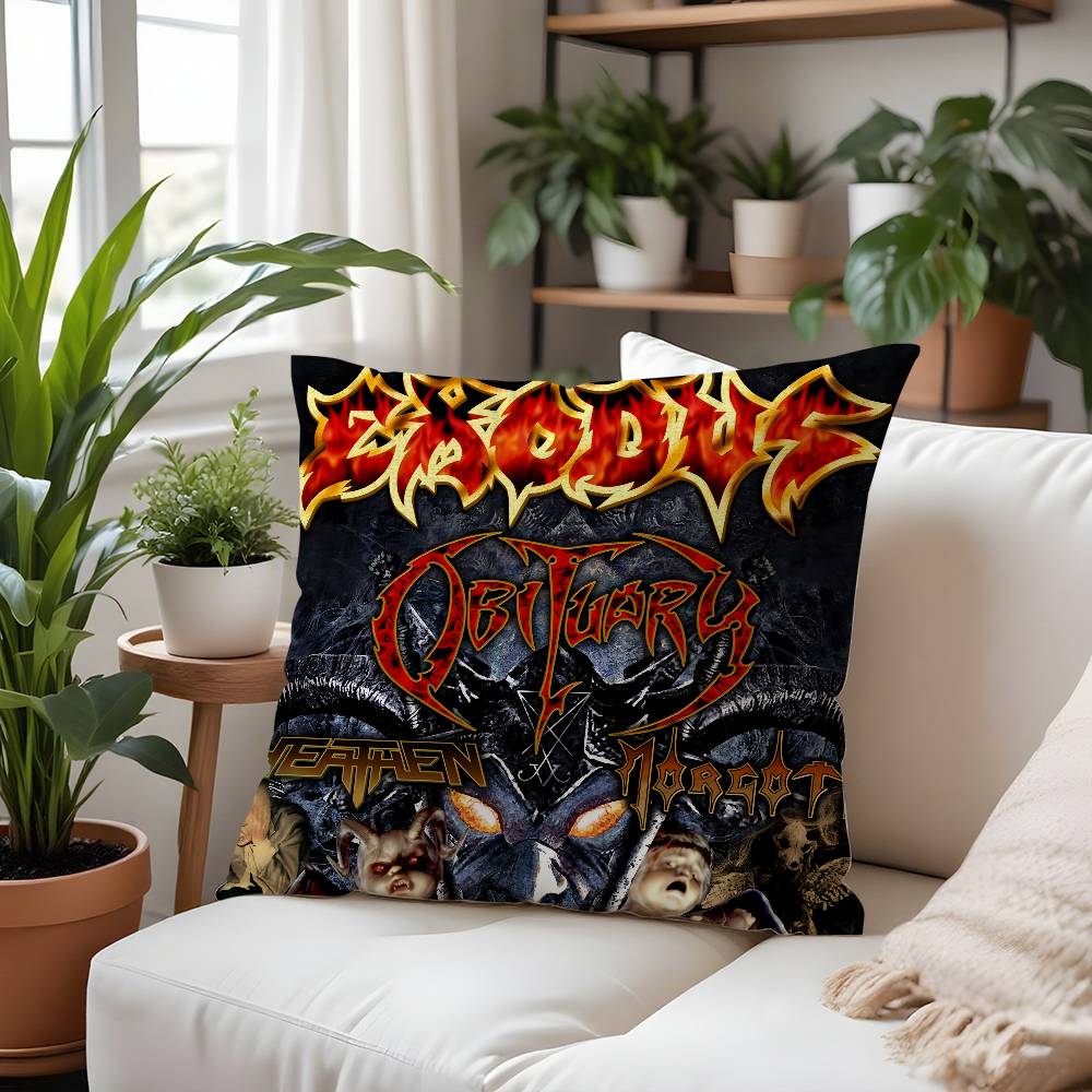 Rock Band-E-Exoduss Kissenbezug Plüschstoff Weich Kissenbezug Beidseitig bedruckt Kissenbezug Haushaltsgeschenke