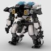 Non-Toxic Moc Marine Biology Series Big White Shark Mech Robot Alternative Special Armor Assembly Toy Building Blocks
