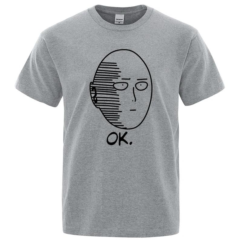 

One Punch Men Saitama Teacher Women s T-shirt Fashion Fun Short Sleeve Summer Clothing Cotton Anime Breathable T-shirt S