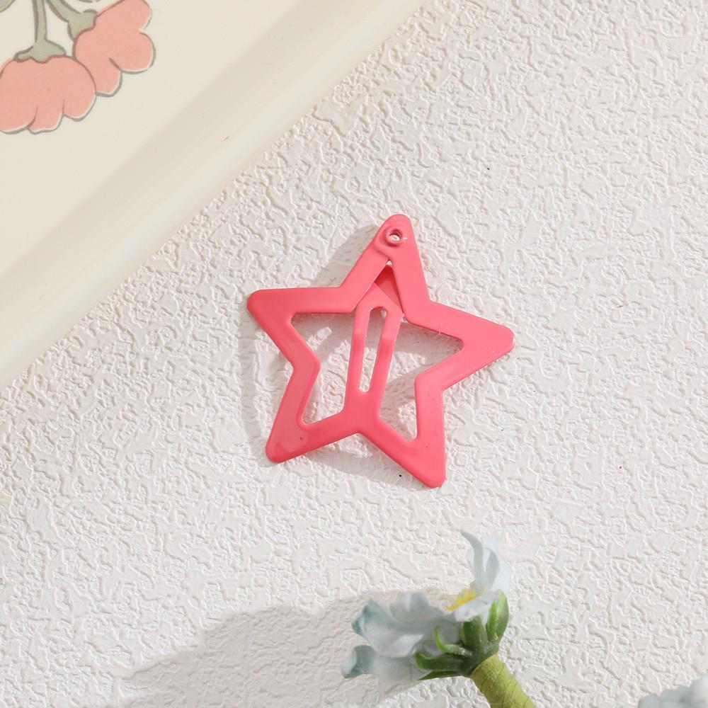 Children's Candy Color Star Hair Clips - Small Size BB Bangs Accessories