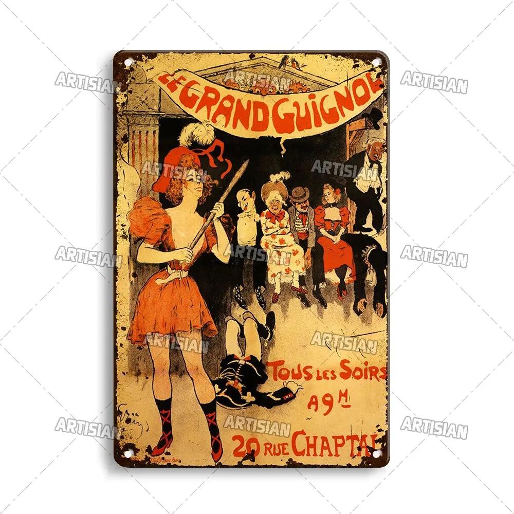 Vintage France Metal Sign  Funny Tin Travel Plaque for Home Bar Cafe Wall Decor  Rustic Metal Plate