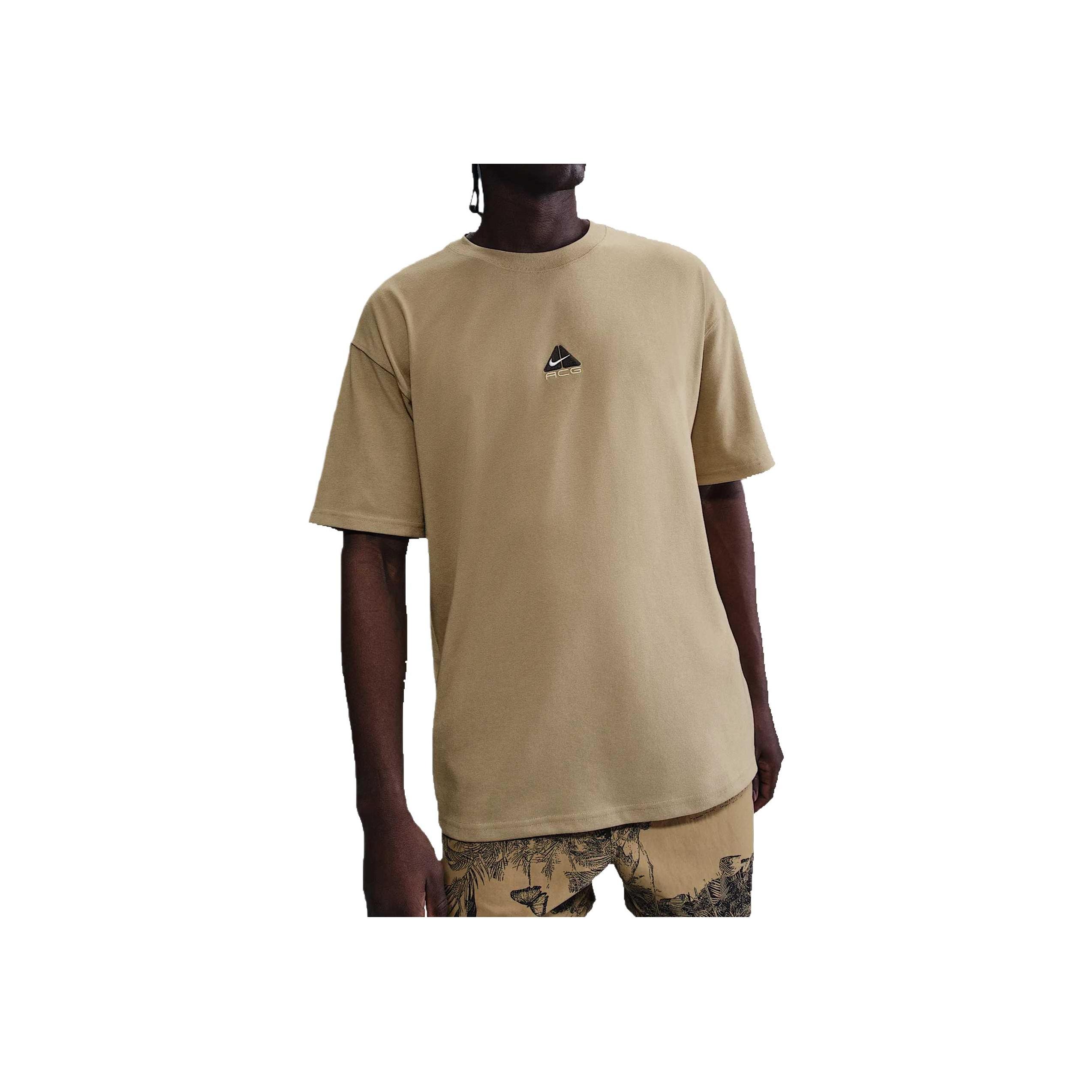 

Nike SS25 ACG Casual Comfortable Simple Logo Solid Color Versatile Short Sleeve T-Shirt Men tops Beige DQ1815-297 XL