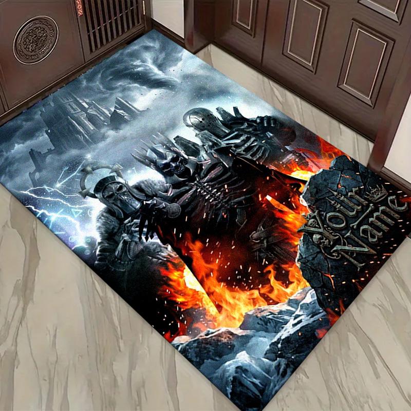 Name Custom Epic knight Carpet Rug for Living Room Bedroom Home Sofa Decoration,Kids play Non-slip Floor Mat