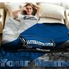 1PC Hertha BSC Custom Name Patterned Flannel Blanket Suitable For All Seasons for Home Decor Warmth and Comfort Gifts Holiday Present