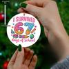 " I Survived 67 Days of School "Ornament, Graduation Suitable for School Milestones, No Electricity Needed, Nurseries, Vintage Home Decor Wall for Bar