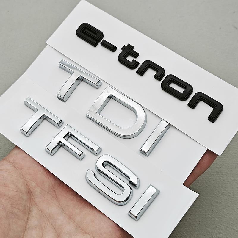 G7 3D ABS Car Letters Rear Trunk Badge Logo TDI TFSI e-tron Emblem Decals For QQ6 A3 A4 A5 A6 A7 Q2 Q3 Q4 Q5 Q7 Q8 Q6 Accessories
