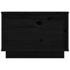  Coffee Table, Black, 40x50x35 Cm, Solid Pine Wood