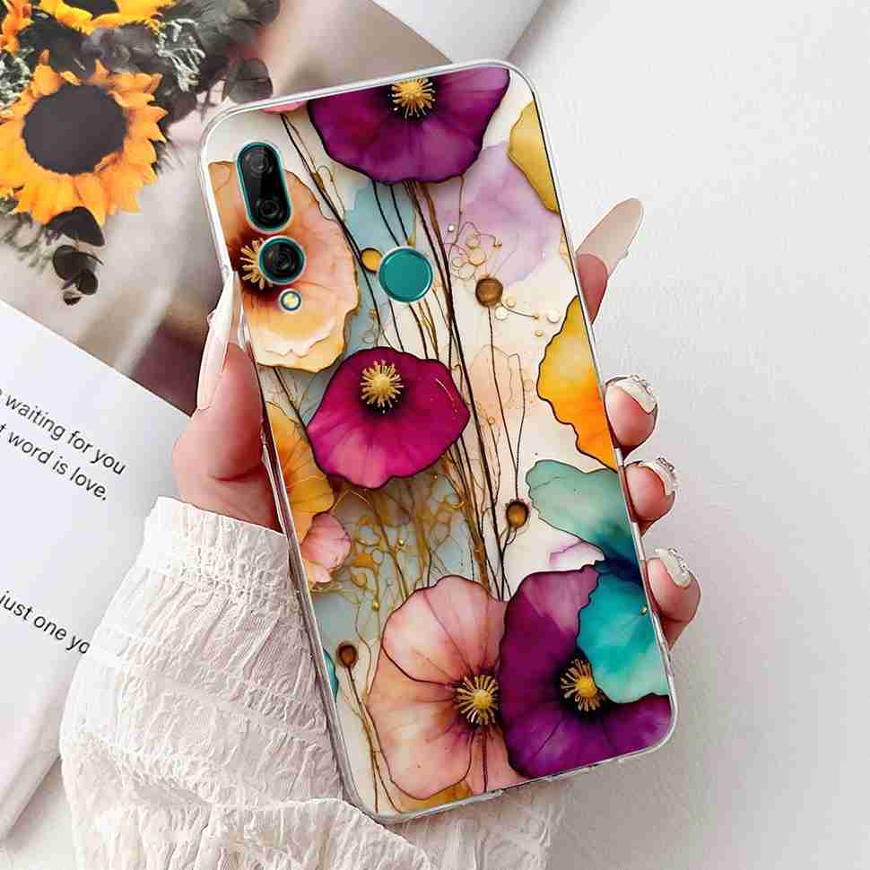 For Huawei Y9 Prime 2019 6.59" Case Cute Balloon Girl Flower Soft Silicone TPU Cover For Huawei Y9Prime 2019 STK-L21 Phone Shell