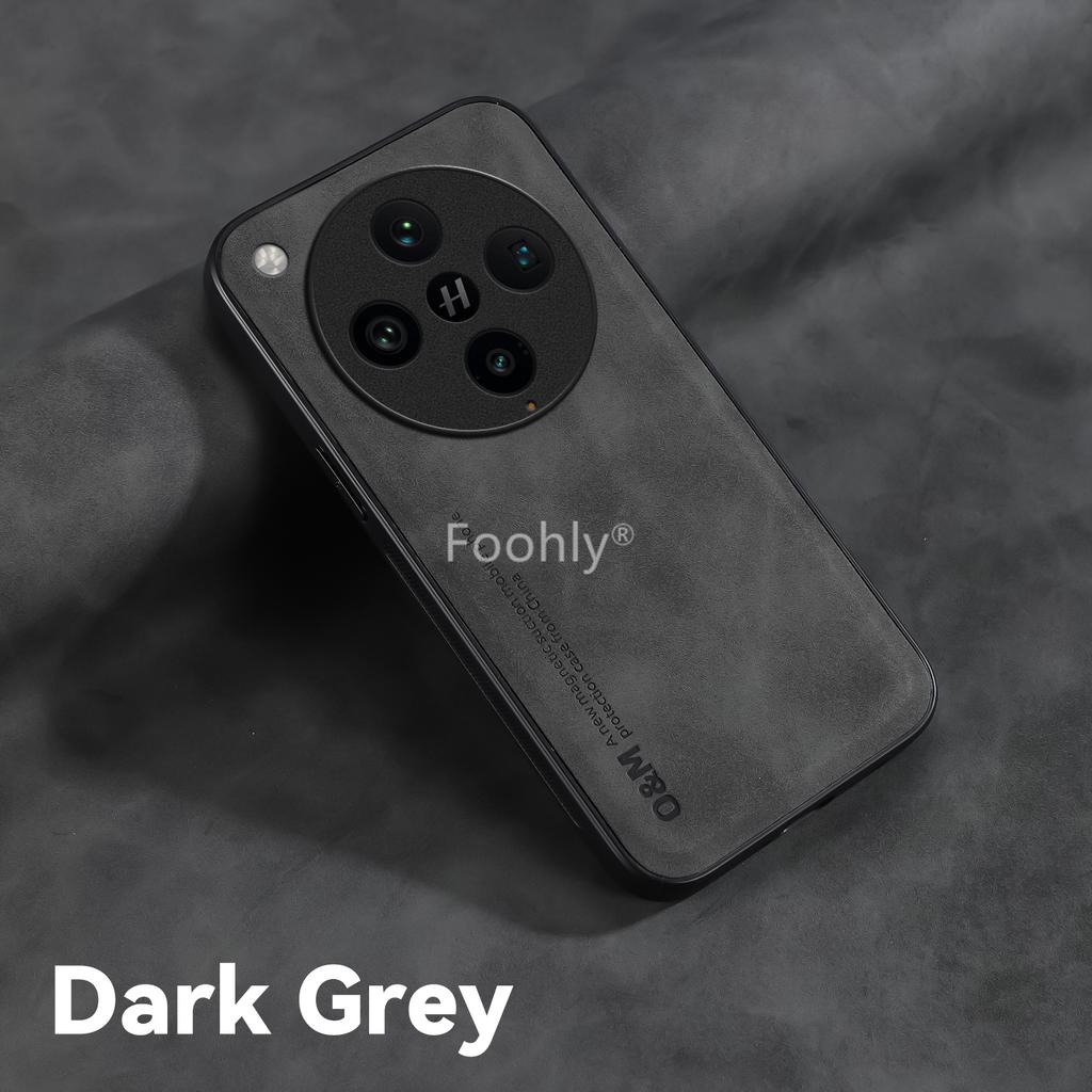 Stoßfestes magnetisches Nubukleder-Etui für OPPO Find X8 Pro Schutzhülle Rückschale Coque Funda