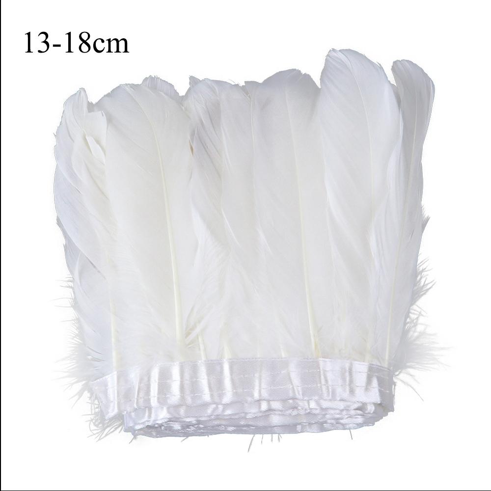 Feather1 Meter Natural Feather Trim Fringe Multi-color White Black Red Ostrich Turkey Feathers for Wedding Dress Decoration DIY Crafts