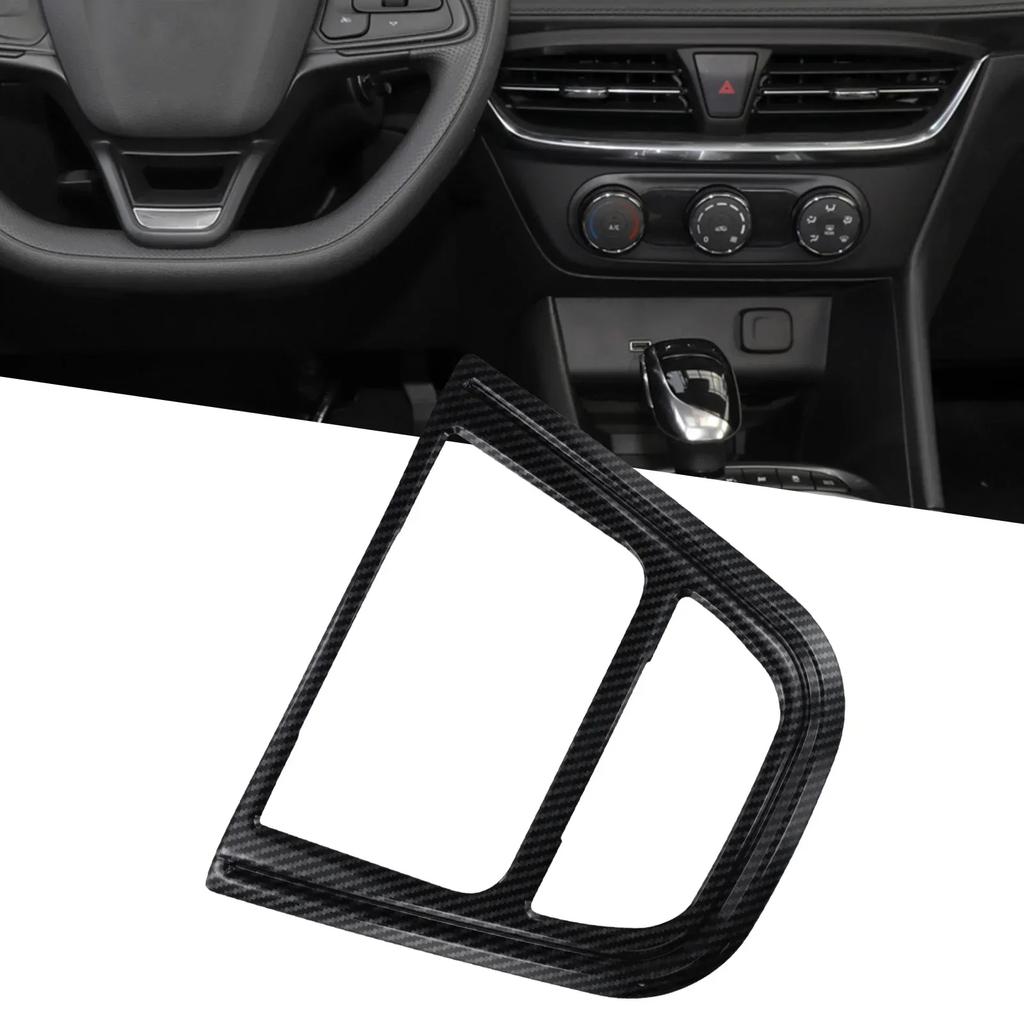 Auto CD Panel Zierleiste Mittelkonsole Abdeckung Kohlefaser Aufkleber Aufkleber Für Buick Für Encore 2013-2015 Zubehör Innendekoration