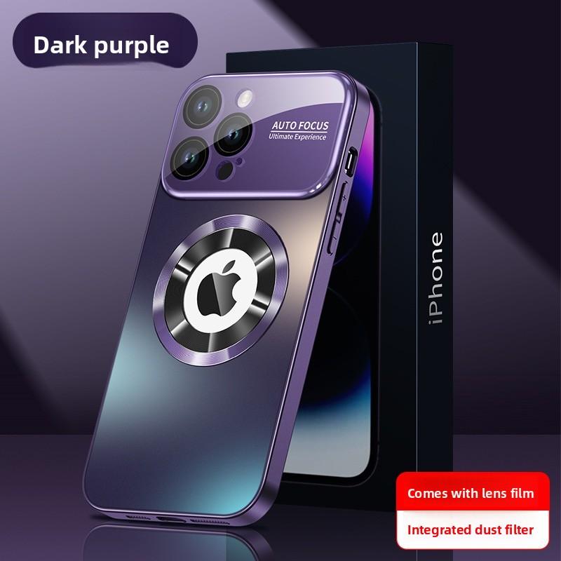 Nuova custodia in titanio per iPhone 16 15 14 Pro Max, Cover magnetica opaca di lusso con protezione per obiettivo fotocamera, Guscio anti-graffio per ricarica wireless