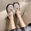 Versatile Japanese Jk Small Leather Shoes for Women's 2025 Spring New Student Bow Platform Muffin Mary Jane with Skirt Shoes