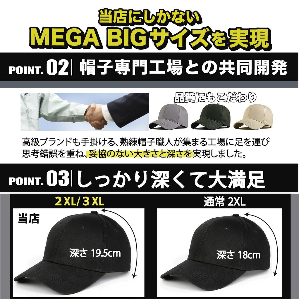 Extra Large Cap to Extra 3XL in Light Formaldehyde MITSU-Q Men's (Up 70cm), Deep, [Sold Japan/UV Protection, Near-Infrared Protection, Blocking,