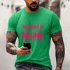 Men's Quirky Casual Loose Fit Letter Print T-Shirt for Daily Wear