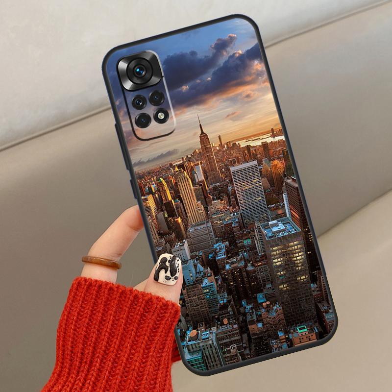 

Чехол New York City для Xiaomi Redmi Note 14 10 11 12 13 15 Pro Plus Чехол для Redmi 15 14C 10C 12C 13C 15C Redmi Note 12 Pro 5G