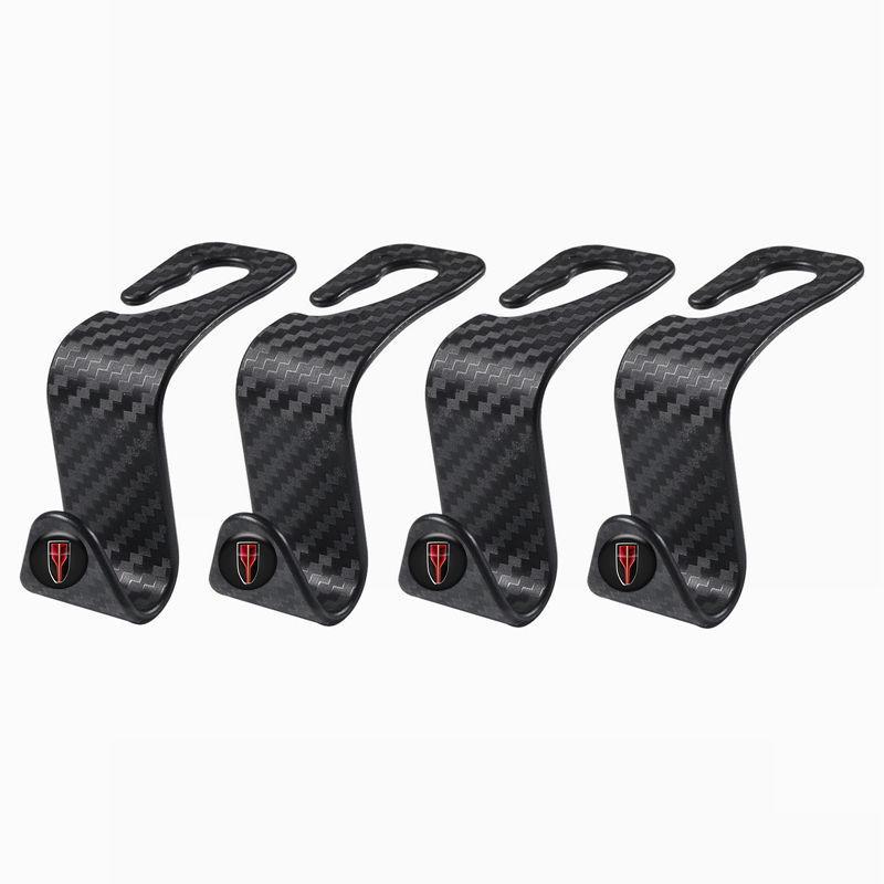 Car Seat Hidden Hooks with Carbon Fiber Texture