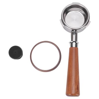 Kaffee Siebträger Passend für Petrus 58mm Universal Bodenlos 3 Ohren Kaffee Siebträger mit Doppel