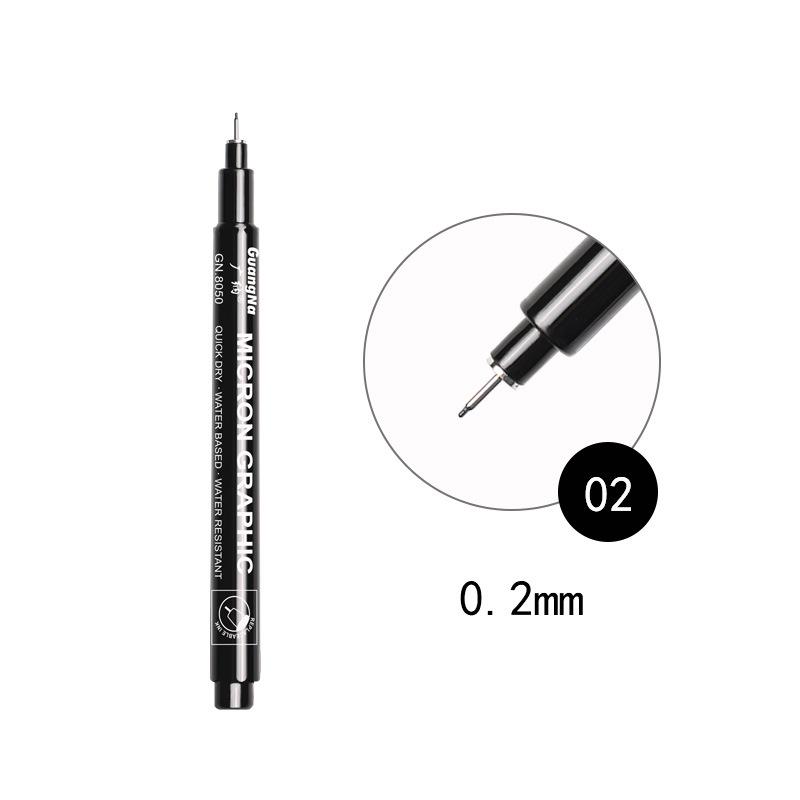 Wide 8050 Waterproof Refillable Technical Drawing Pen for Manga and Sketching