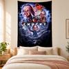 Chucky with Tiffany Tapestry highquality for decorating living room bedroom dorm walls ideal as bedroom wallart orholiday gift