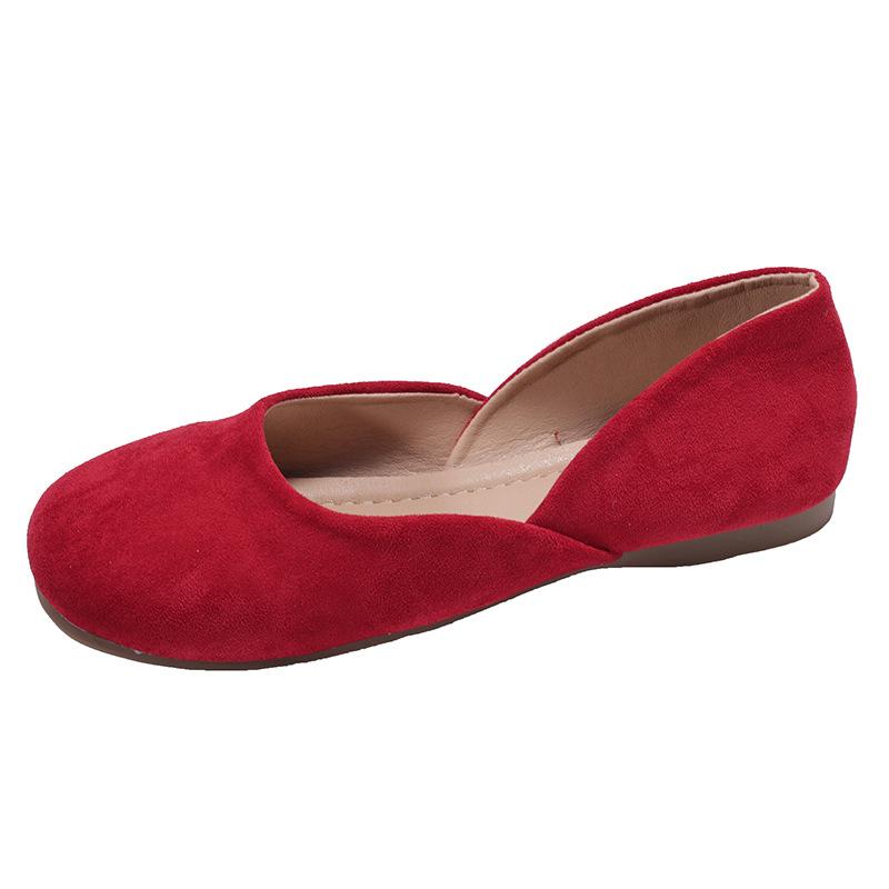 Fashion Splicing Square Toe Mules Shoes for Women Suede Flats 2025 Spring Autumn Slip On Designer Fashion Solid Color Casual Loafers