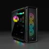 CORSAIR Boîtier PC iCUE 5000T RGB ATX moyen-tour - Noir (CC-9011230-WW)