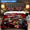 3PCS Iron In Action Bedding Set,Including 1pc Duvet Cover And 2pcs Pillowcases Perfect for Bedroom, Dormitory, Fan Christmas gift