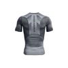 Under Armour HeatGear Vent Compression Short Sleeve Training Top Men Tops Gray 1362452-012