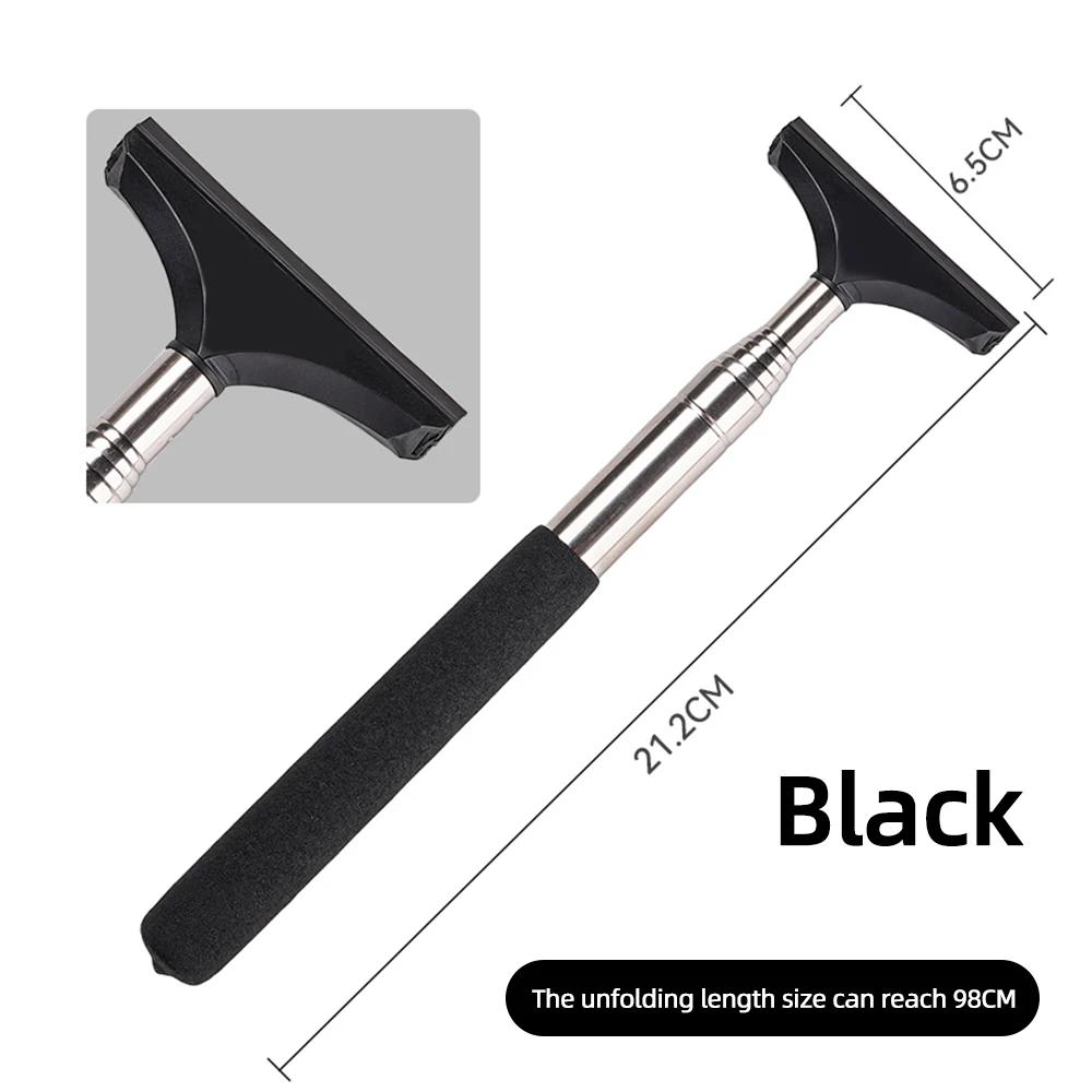 Telescopic Handle Wiper for Car Rearview Mirror Wipe Water Long Handle front Window Mist Cleaner Clean Dirt Car Cleaning Tool